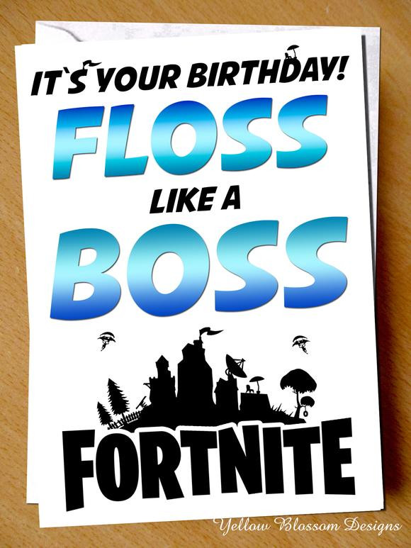 Best ideas about Fortnite Birthday Card
. Save or Pin Floss Like A Boss Fornite Birthday Card Gaming Now.