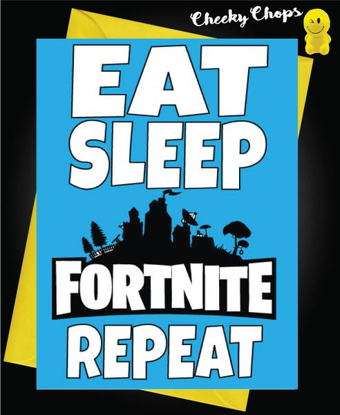 Best ideas about Fortnite Birthday Card
. Save or Pin Eat Sleep Fortnite Repeat Birthday Card C989 Now.