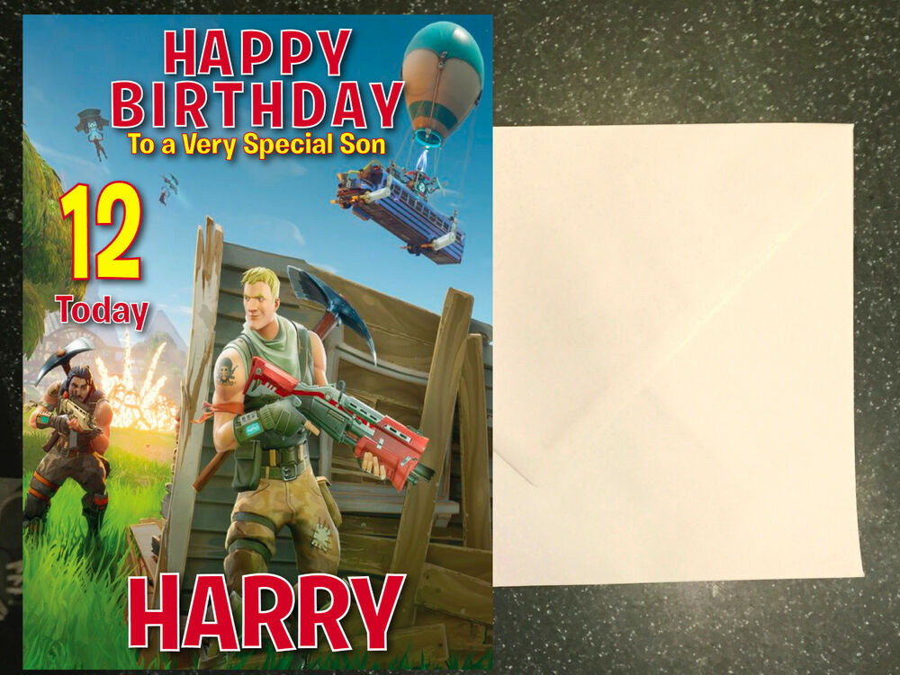 Best ideas about Fortnite Birthday Card
. Save or Pin Personalised Fortnite Birthday Card any name age relation Now.