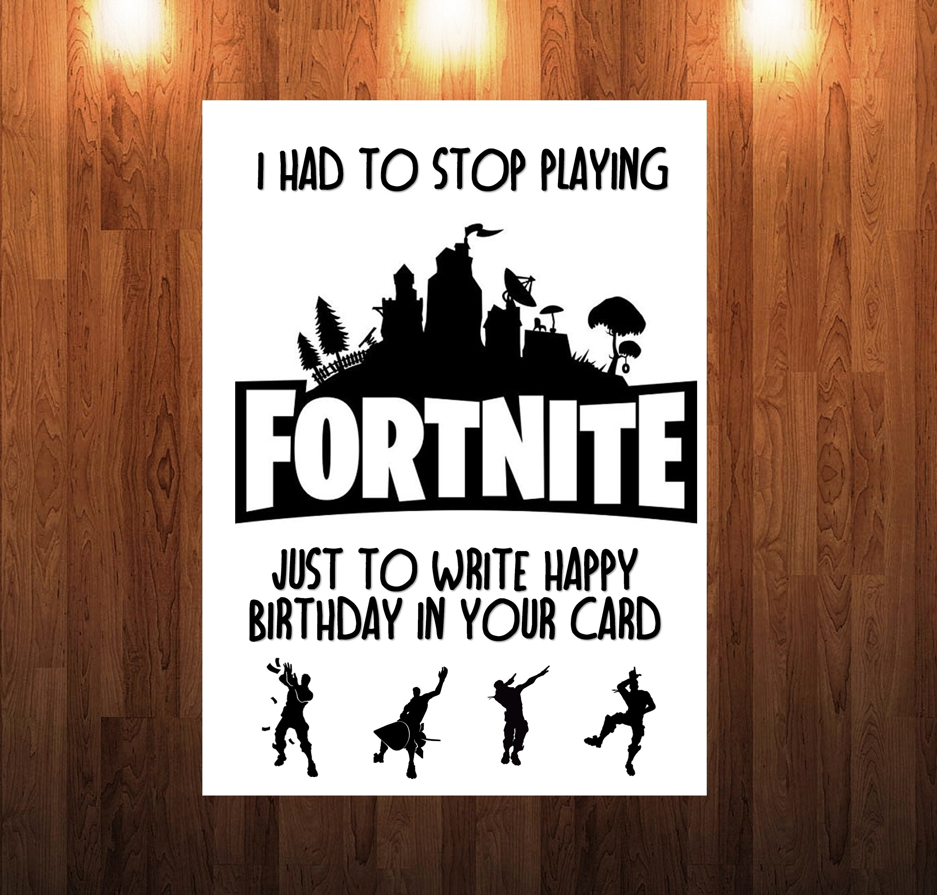 Best ideas about Fortnite Birthday Card
. Save or Pin Fortnite birthday card to dad mum brother sister Now.