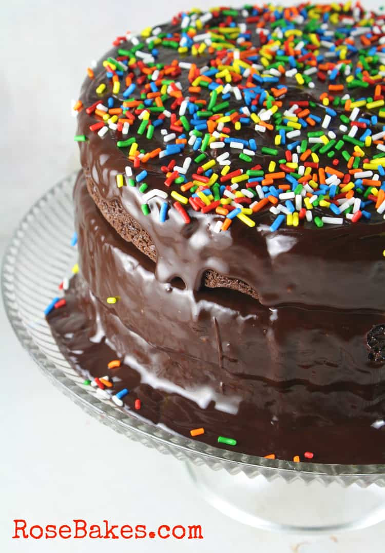 Best ideas about Free Birthday Cake Images
. Save or Pin Dark Chocolate Cake with Ganache and Sprinkles Happy Now.