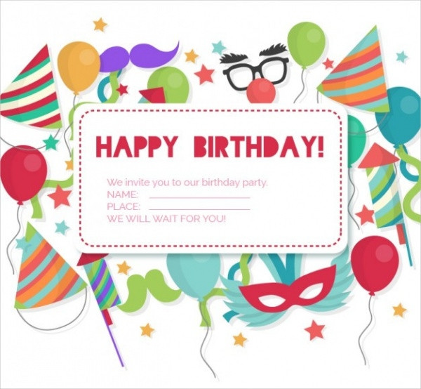 Best ideas about Free Birthday Card Images
. Save or Pin 25 Free Printable Birthday Invitations PSD AI Illustrator Now.