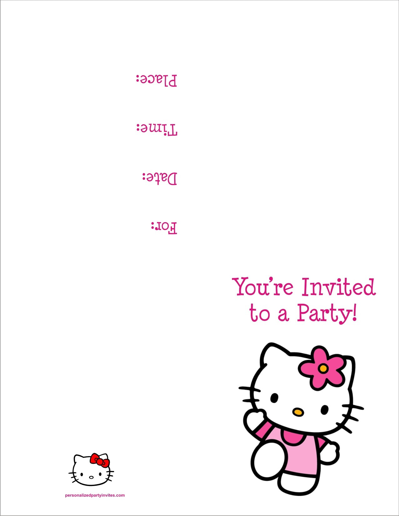 Best ideas about Free Birthday Invitations Printable
. Save or Pin Hello Kitty FREE Printable Birthday Party Invitation Now.