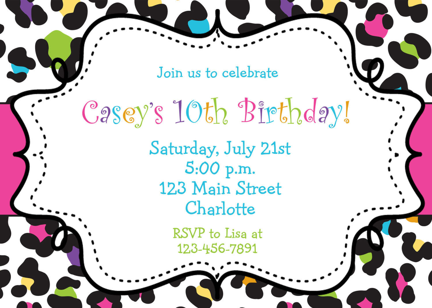 Best ideas about Free Birthday Invitations Templates
. Save or Pin Birthday Invitations Browsing Exclusive Animal Print Themed Now.