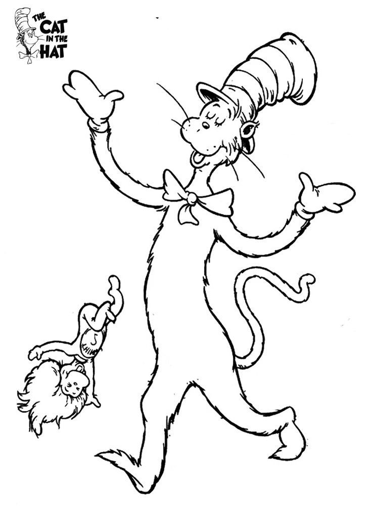 Best ideas about Free Cat In The Hat Printable Coloring Sheets
. Save or Pin Cat In The Hat Coloring Pages Coloring Home Now.
