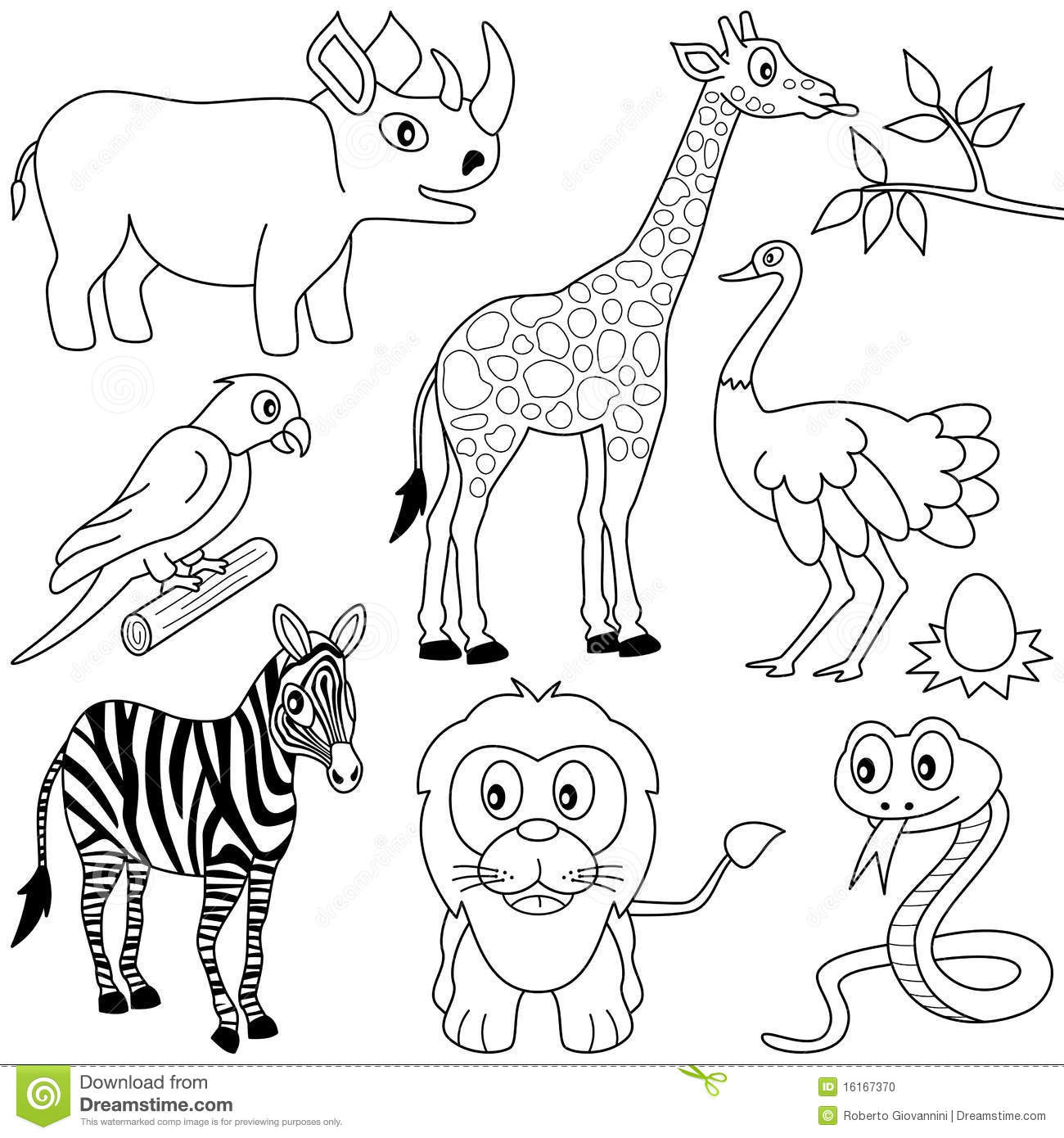 Best ideas about Free Coloring Pages African Animals
. Save or Pin Coloring African Animals [1] Stock Vector Illustration Now.