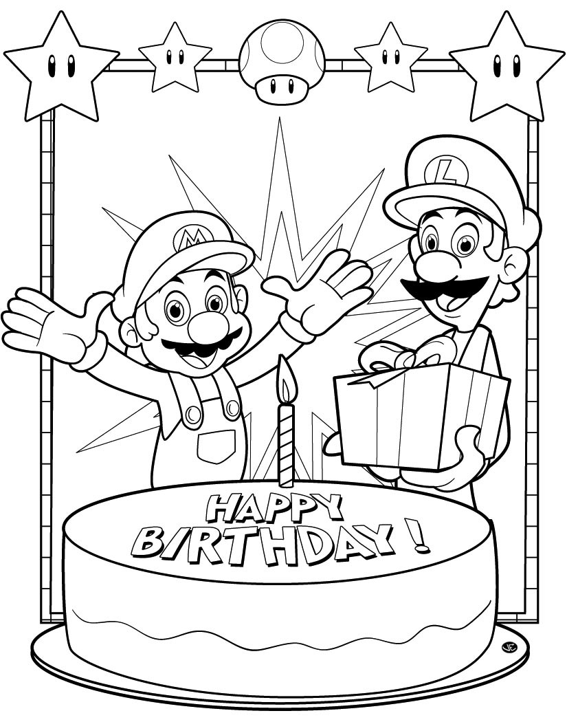 Best ideas about Free Coloring Pages Birthday Cards
. Save or Pin Free Printable Happy Birthday Coloring Pages For Kids Now.