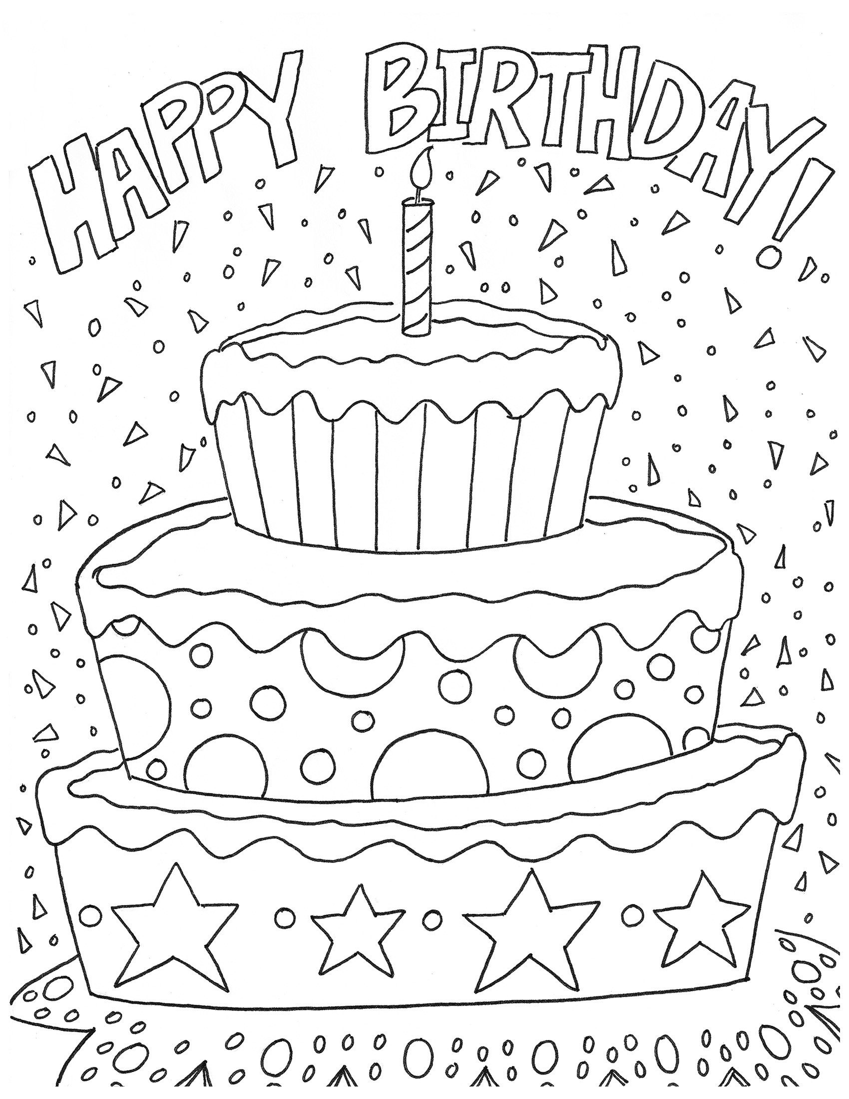 Best ideas about Free Coloring Pages Birthday Cards
. Save or Pin Free Happy Birthday Coloring Page and Hershey Now.