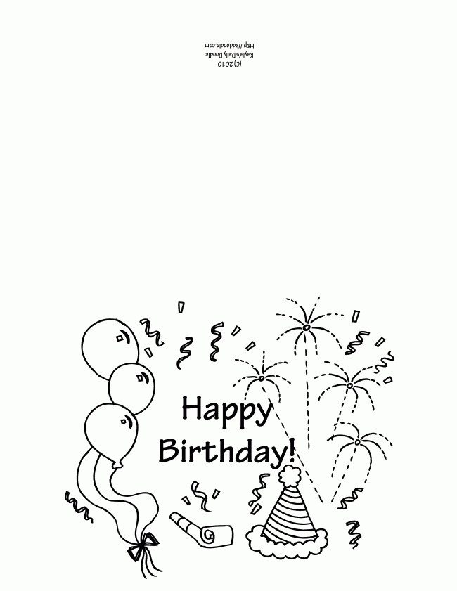 Best ideas about Free Coloring Pages Birthday Cards
. Save or Pin Free Printable Happy Birthday Coloring Pages Coloring Home Now.