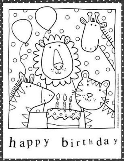 Best ideas about Free Coloring Pages Birthday Cards
. Save or Pin free birthday coloring pages Preschool items Juxtapost Now.