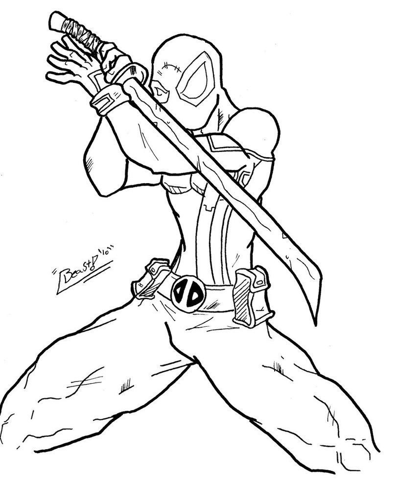 Best ideas about Free Coloring Pages Deadpool
. Save or Pin Free Printable Deadpool Coloring Pages For Kids Now.