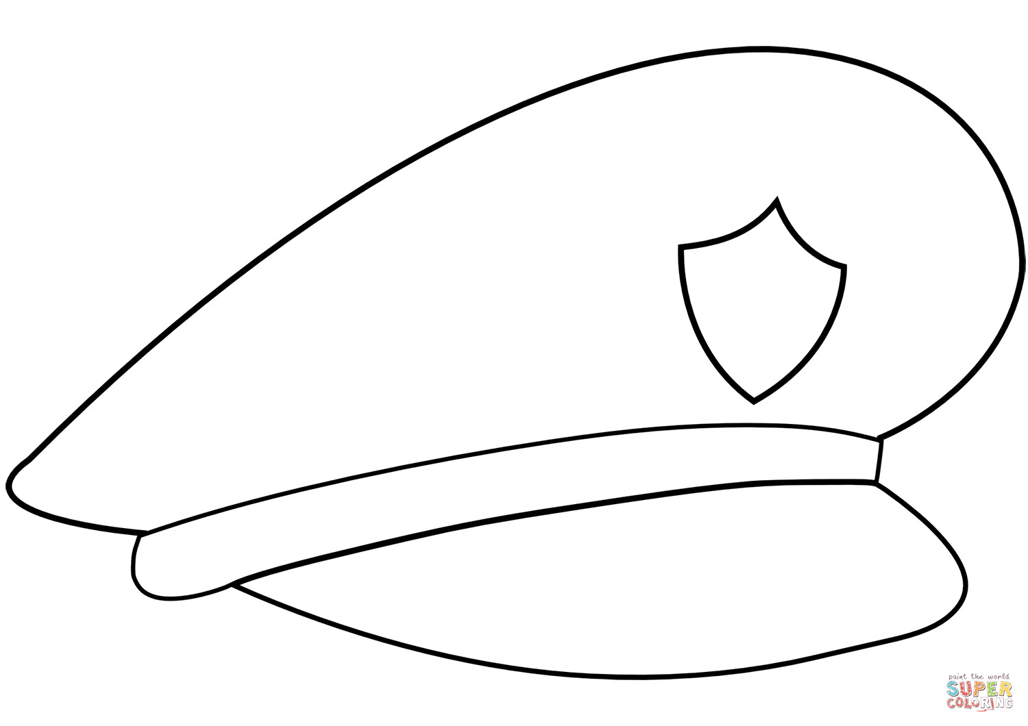 Best ideas about Free Coloring Pages Hats
. Save or Pin Police Hat coloring page Now.