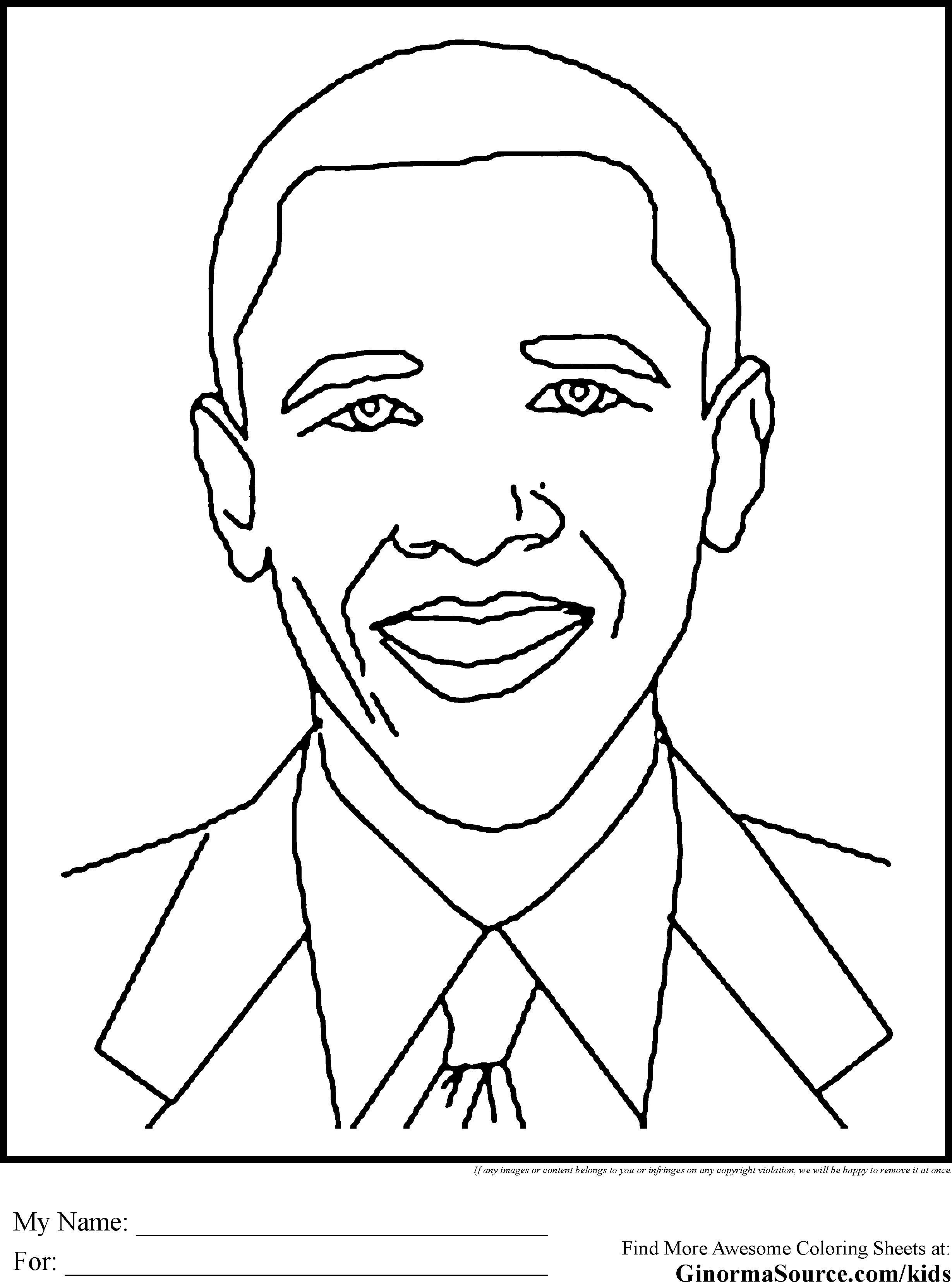 Best ideas about Free Coloring Pages Of African Americans
. Save or Pin Black History Coloring Pages Obama Now.