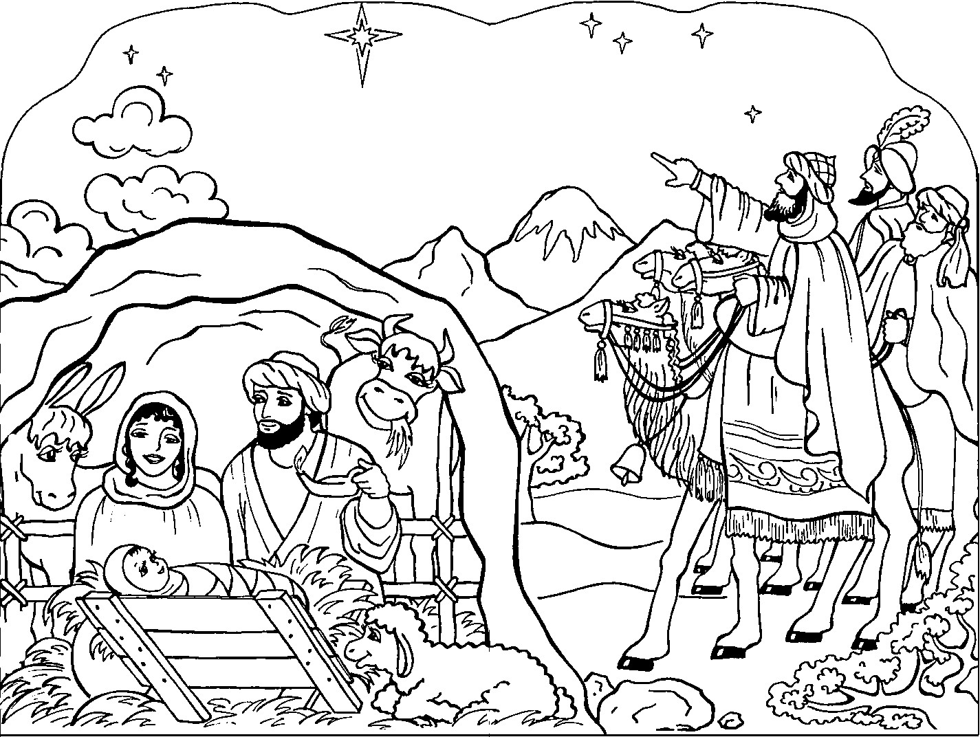 Best ideas about Free Coloring Pages Of The Nativity
. Save or Pin Free Printable Nativity Coloring Pages for Kids Best Now.