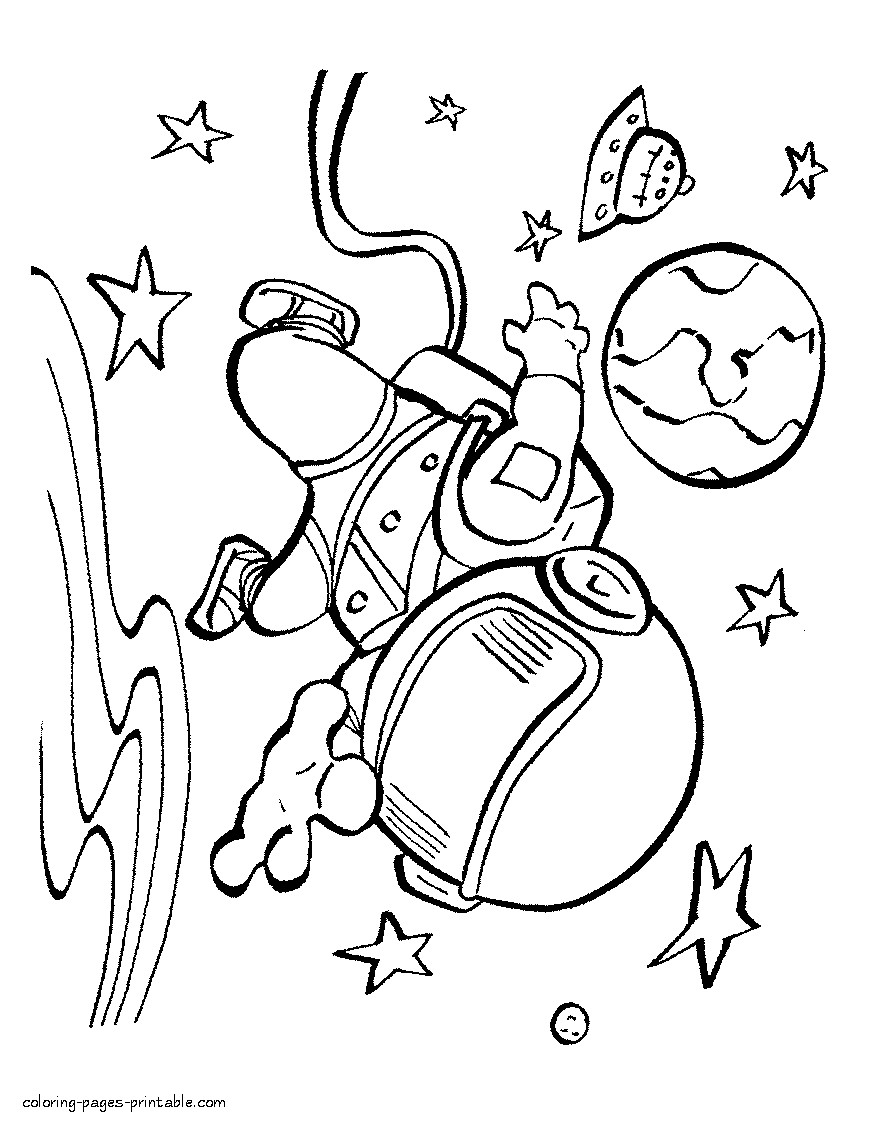 Best ideas about Free Coloring Pages Outer Space
. Save or Pin Astronaut Outer Space Coloring Page Coloring Home Now.