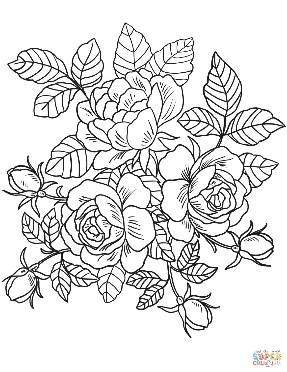 Best ideas about Free Coloring Pages Roses
. Save or Pin Roses Flowers coloring page Now.