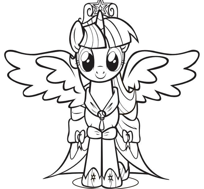 Best ideas about Free Coloring Pages Twilight
. Save or Pin Print the Princess Twilight Sparkle Little Pony Coloring Now.