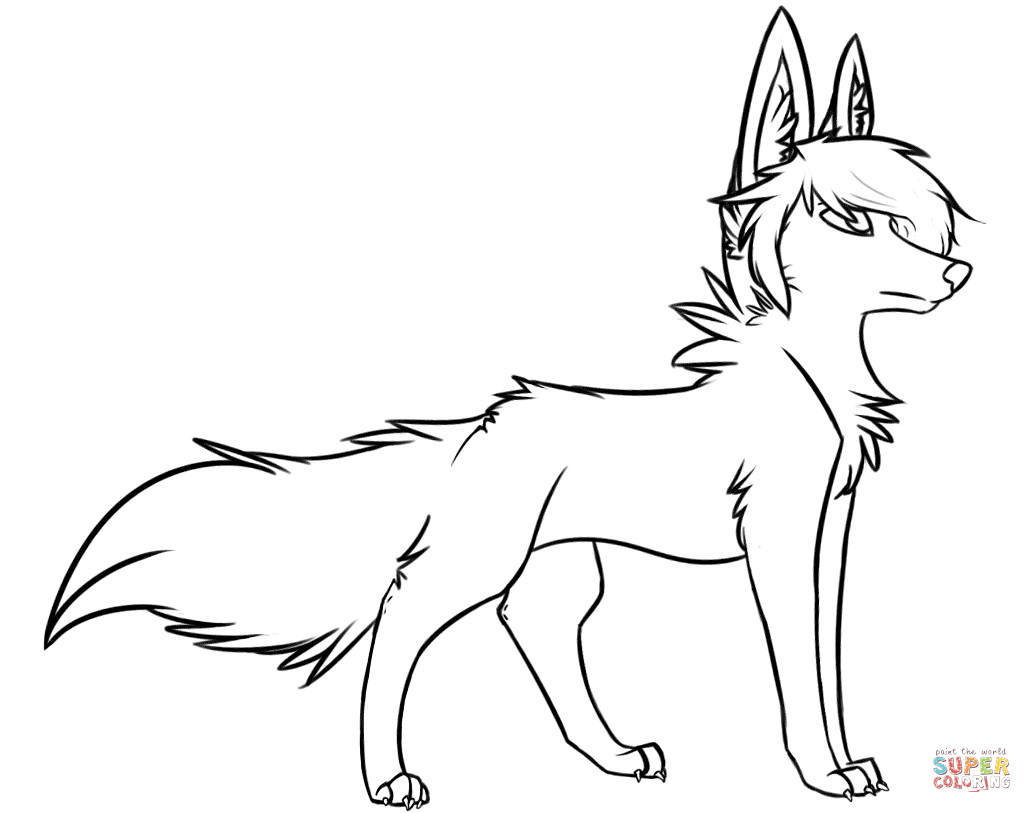 Best ideas about Free Coloring Pages Wolf
. Save or Pin Stylish Wolf coloring page Now.