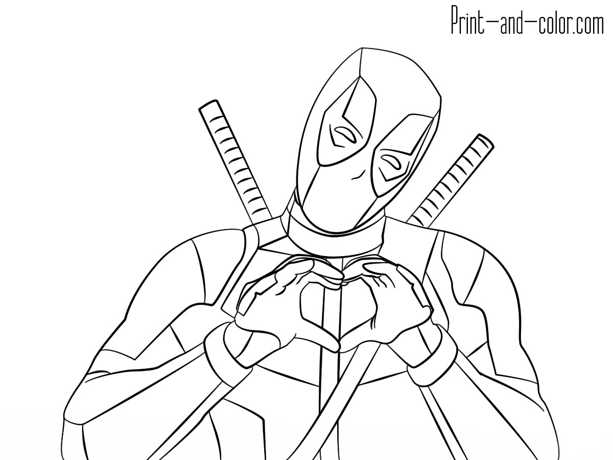 Best ideas about Free Coloring Sheets Of Deadpool
. Save or Pin Deadpool coloring pages Now.