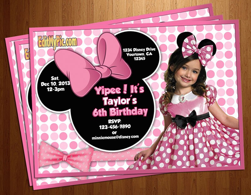 Best ideas about Free Customizable Minnie Mouse Birthday Invitations
. Save or Pin FREE Printable Minnie Mouse Birthday Invitations Now.