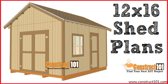 Best ideas about Free DIY Shed Plans
. Save or Pin 12x16 Shed Plans Gable Design Construct101 Now.