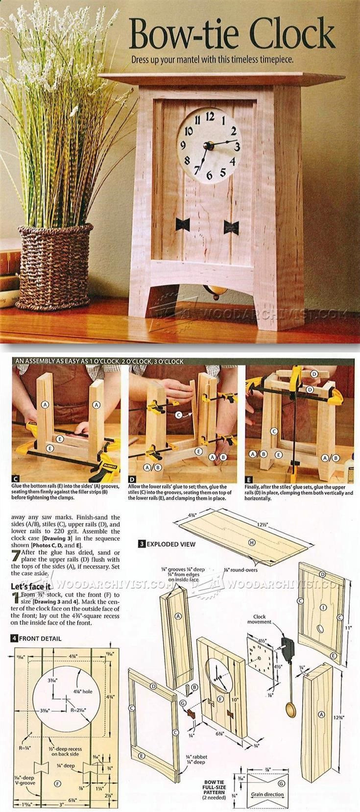 Best ideas about Free DIY Woodworking Plans
. Save or Pin Best 25 Wooden clock plans ideas on Pinterest Now.