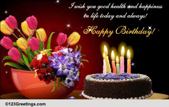 Best ideas about Free Ecards Birthday Card
. Save or Pin Wish You Health And Happiness Free Happy Birthday eCards Now.