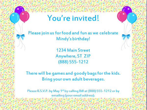 Best ideas about Free Email Birthday Invitations
. Save or Pin Email Party Invitations Template Now.