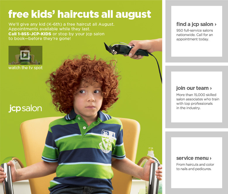 Best ideas about Free Kids Haircuts
. Save or Pin Free Haircut for Kids at JCPenney Back To School Deal Now.