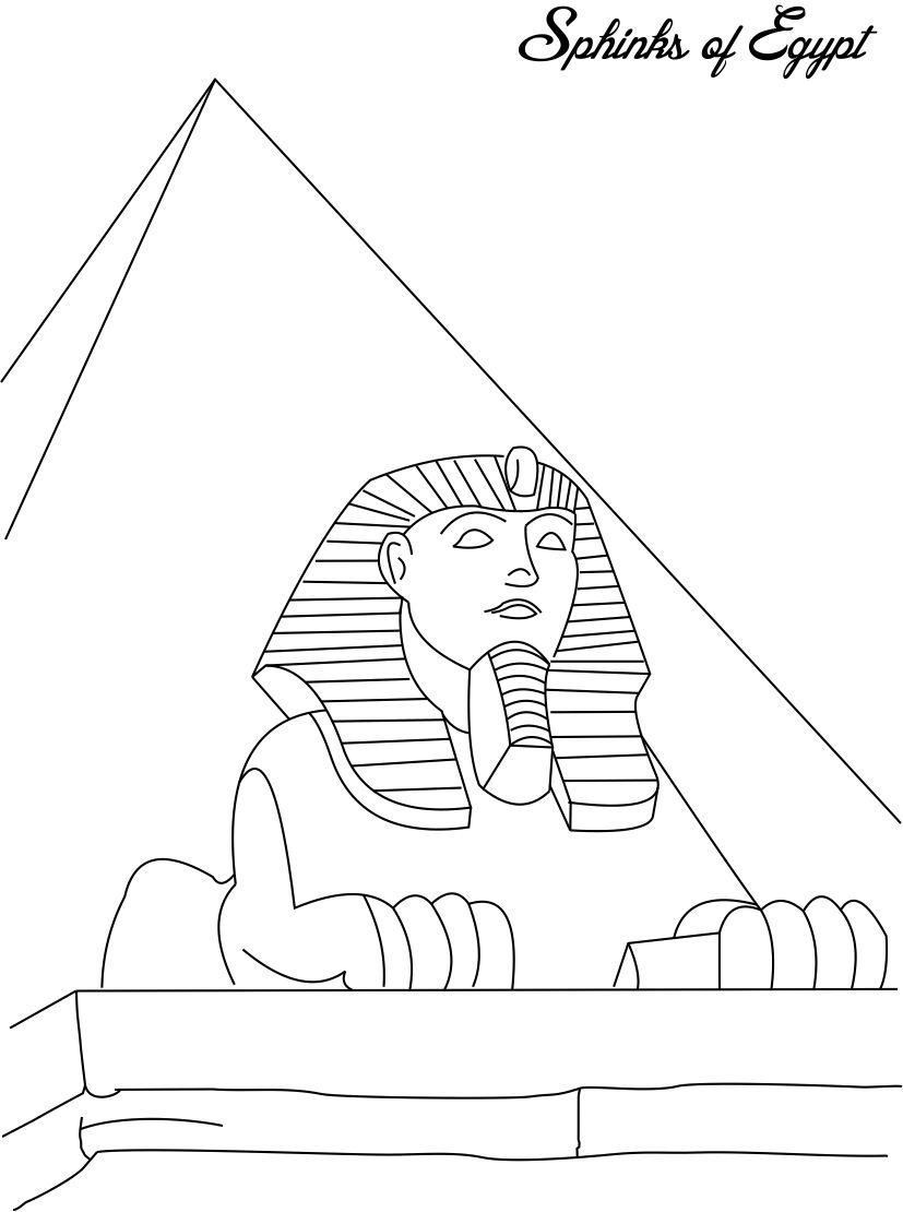 Best ideas about Free Preschool Coloring Sheets Of Antient Cities
. Save or Pin Sphinks of Egypt coloring page for kids Now.