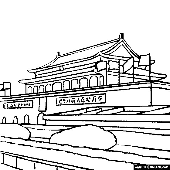 Best ideas about Free Preschool Coloring Sheets Of Antient Cities
. Save or Pin Forbidden City Beijing China coloring page Now.