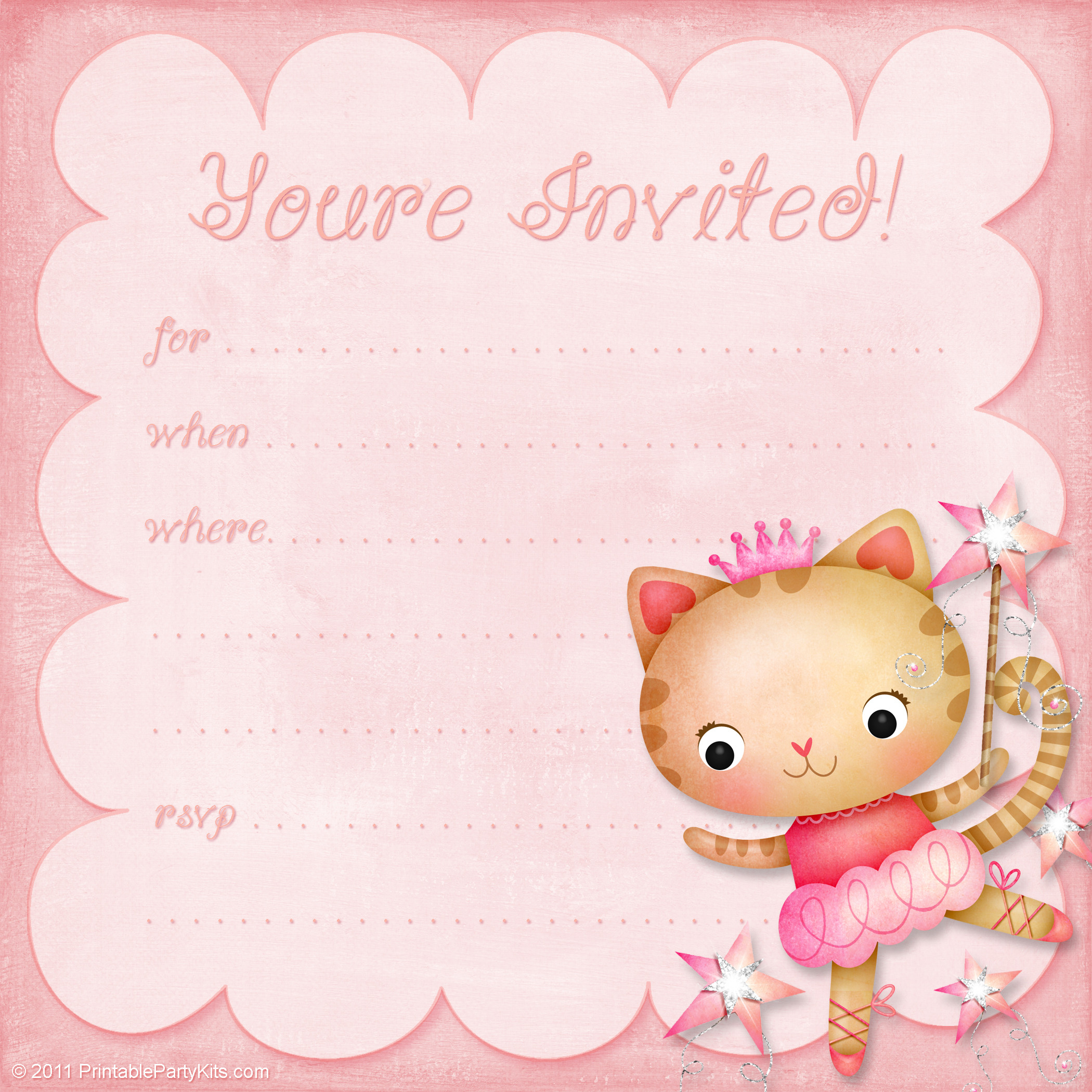 Best ideas about Free Printable Birthday Invitations For Girl
. Save or Pin Free Printable Girls Birthday Invitations – FREE Printable Now.