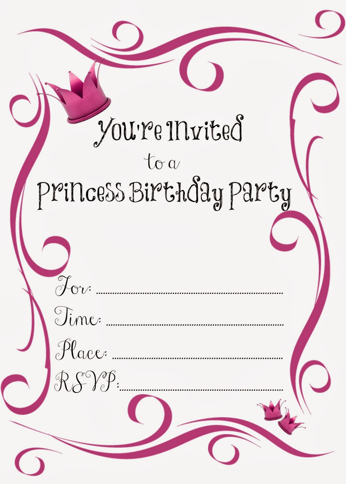 Best ideas about Free Printable Birthday Invitations For Girl
. Save or Pin Free Birthday Party Invitations for Girl – Bagvania FREE Now.