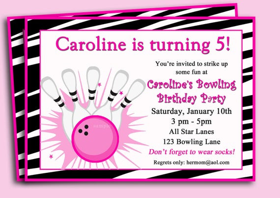 Best ideas about Free Printable Bowling Birthday Party Invitations
. Save or Pin Bowling Invitation Printable or Printed with FREE SHIPPING Now.