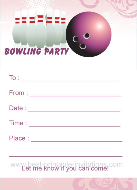 Best ideas about Free Printable Bowling Birthday Party Invitations
. Save or Pin Bowling Birthday Party Invitations Now.
