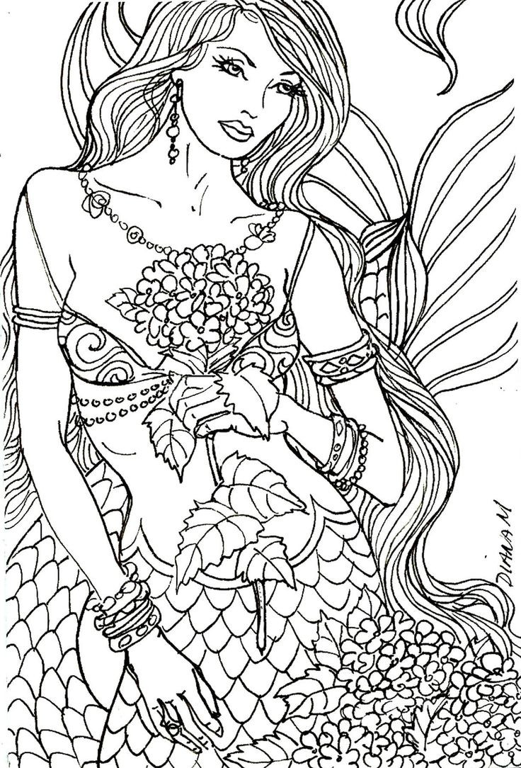 Best ideas about Free Printable Coloring Pages For Adults Mermaids
. Save or Pin 39 best images about Artist Diane S Martin Art Now.