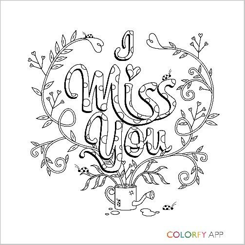 Best ideas about Free Printable Coloring Pages For Teens Miss You
. Save or Pin I Miss You Now.