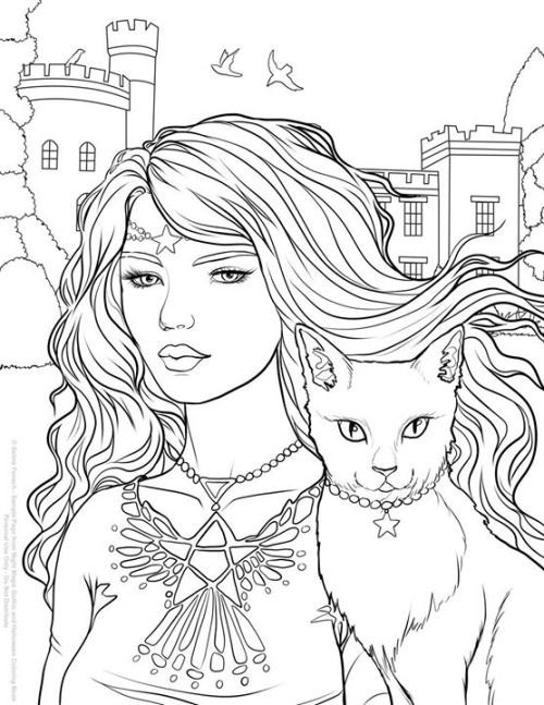 Best ideas about Free Printable Coloring Sheets Gothic
. Save or Pin FREE coloring page from my new Night Magic Gothic and Now.