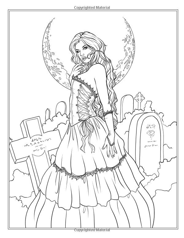 Best ideas about Free Printable Coloring Sheets Gothic
. Save or Pin Amazon Night Magic Gothic and Halloween Coloring Now.