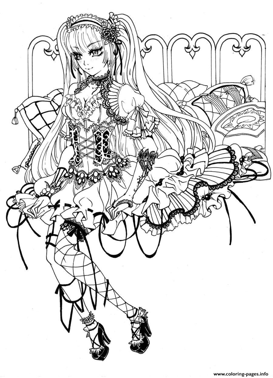 Best ideas about Free Printable Coloring Sheets Gothic
. Save or Pin Gothic Fairy Coloring Pages Printable Now.