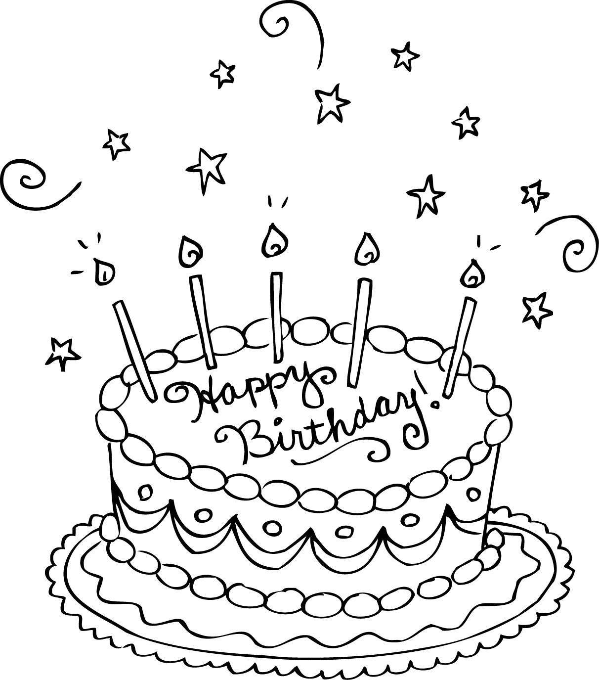 Best ideas about Free Printable Coloring Sheets Of Birthday Partiies
. Save or Pin Free Printable Birthday Cake Coloring Pages For Kids Now.