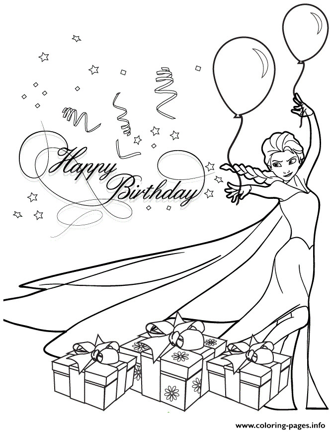 Best ideas about Free Printable Coloring Sheets Of Birthday Partiies
. Save or Pin Elsa Birthday Party Colouring Page Coloring Pages Printable Now.