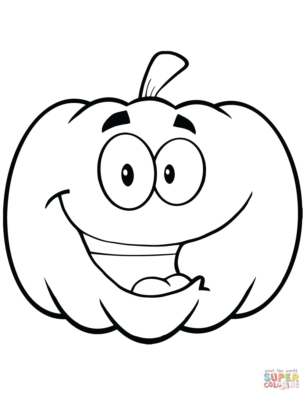 Best ideas about Free Printable Coloring Sheets Pumpkins
. Save or Pin Cartoon Halloween Pumpkin coloring page Now.