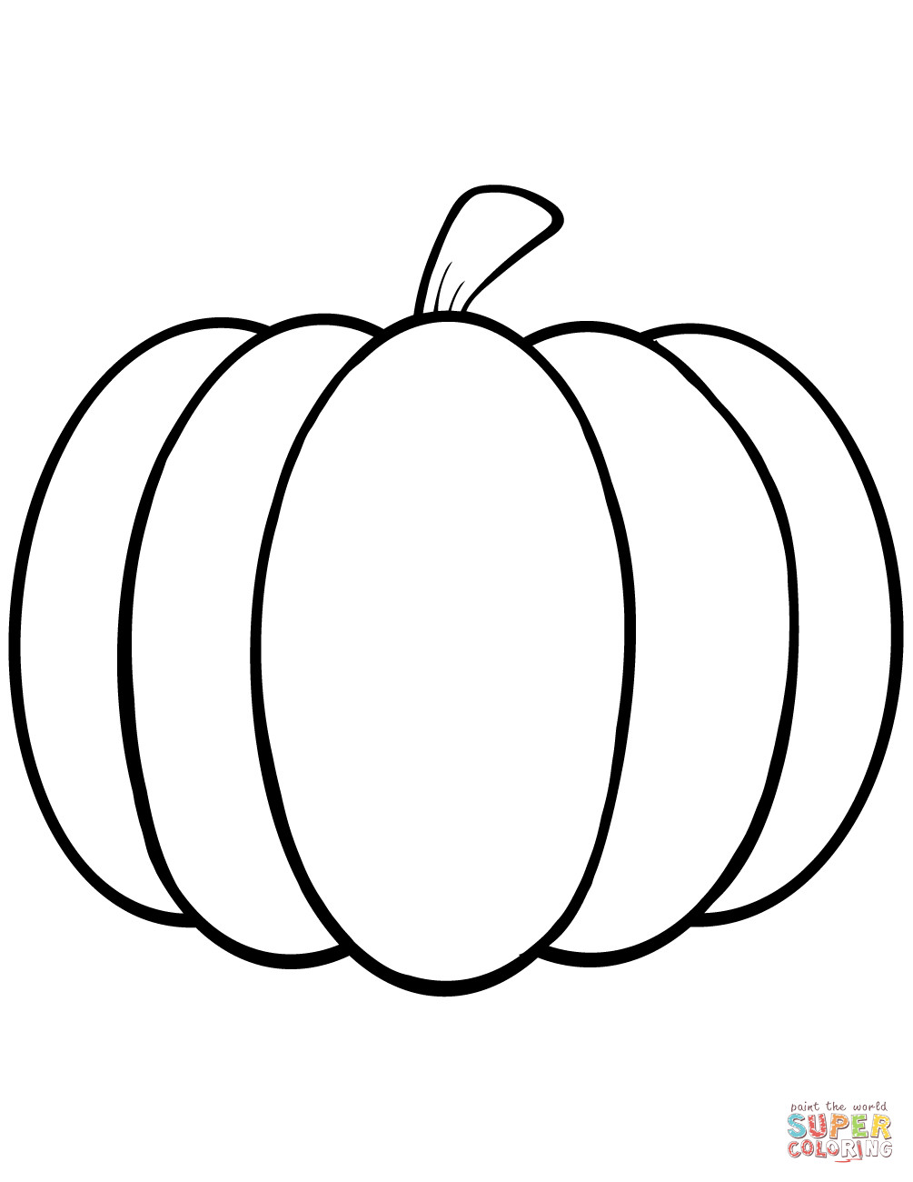 Best ideas about Free Printable Coloring Sheets Pumpkins
. Save or Pin Simple Pumpkin coloring page Now.