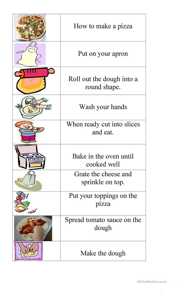 Best ideas about Free Printable Coloring Sheets Steps How To Make Pizza Kindergarten
. Save or Pin 27 FREE ESL pizza worksheets Now.
