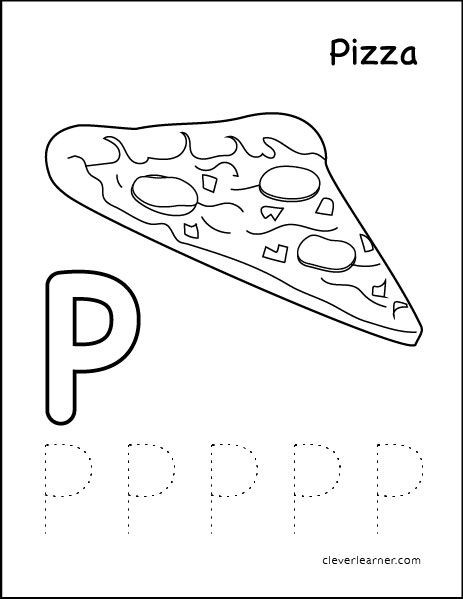 Best ideas about Free Printable Coloring Sheets Steps How To Make Pizza Kindergarten
. Save or Pin P is for pizza tracing activity Now.