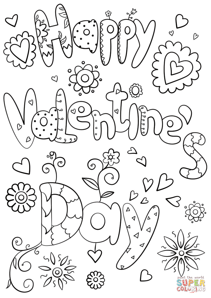 Best ideas about Free Printable Coloring Sheets Valentine
. Save or Pin Happy Valentine s Day coloring page Now.