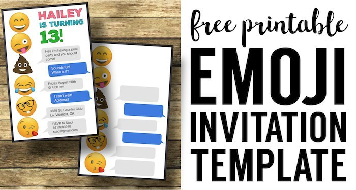 Best ideas about Free Printable Emoji Birthday Invitations
. Save or Pin Emoji Birthday Invitations Free Printable Template Paper Now.