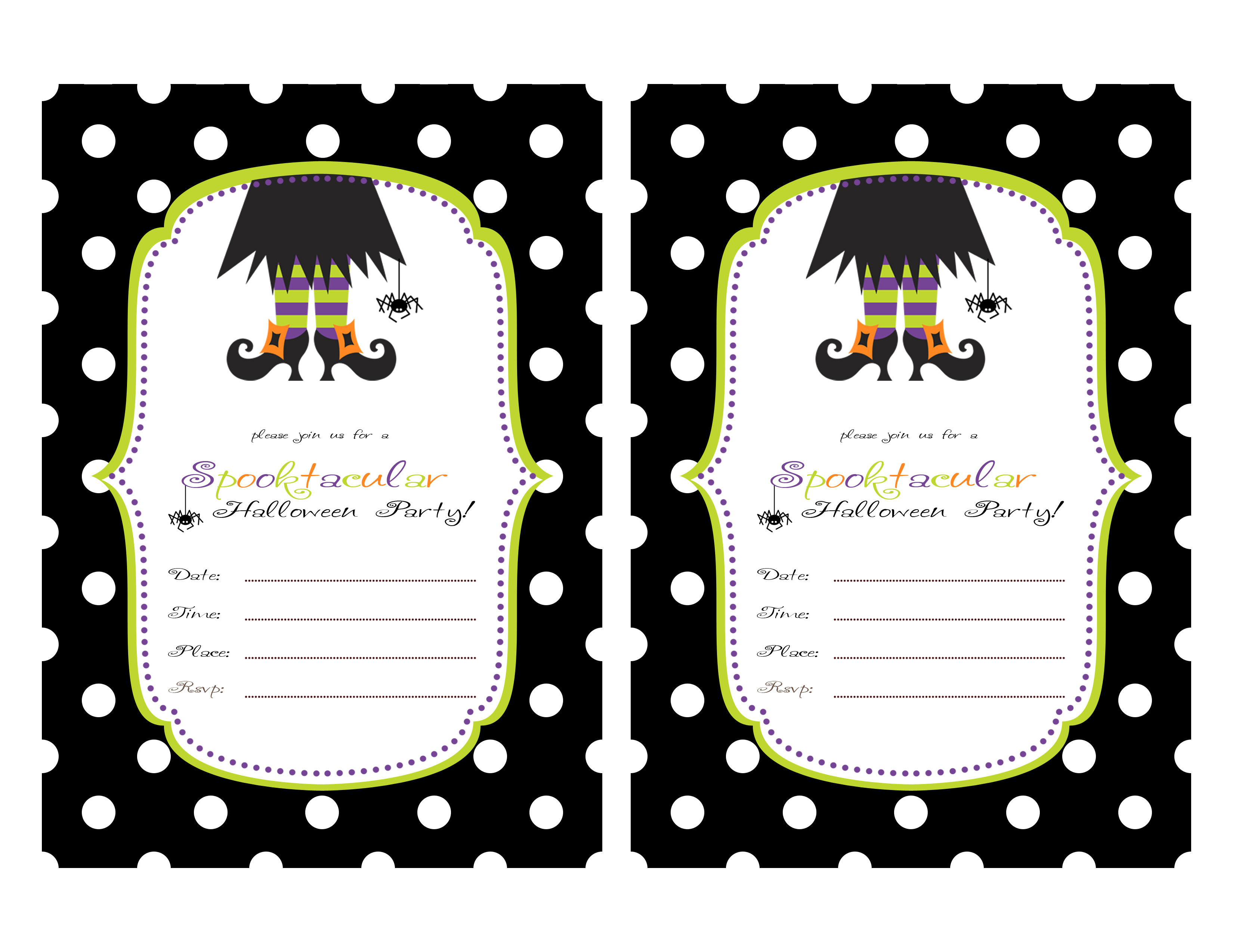 Best ideas about Free Printable Halloween Birthday Party Invitations
. Save or Pin restlessrisa Halloween PARTY Invitations Now.