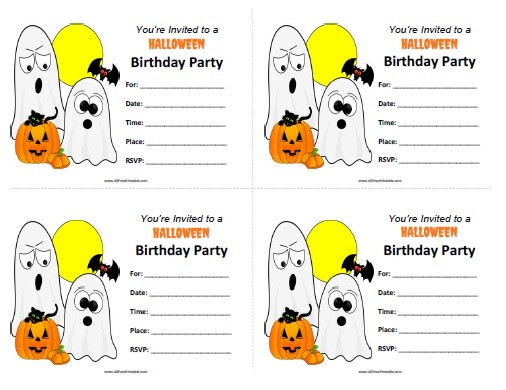 Best ideas about Free Printable Halloween Birthday Party Invitations
. Save or Pin Halloween Birthday Invitations Free Printable Now.